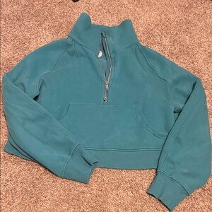 Teal Women's Quarter-Zip Sweatshirt